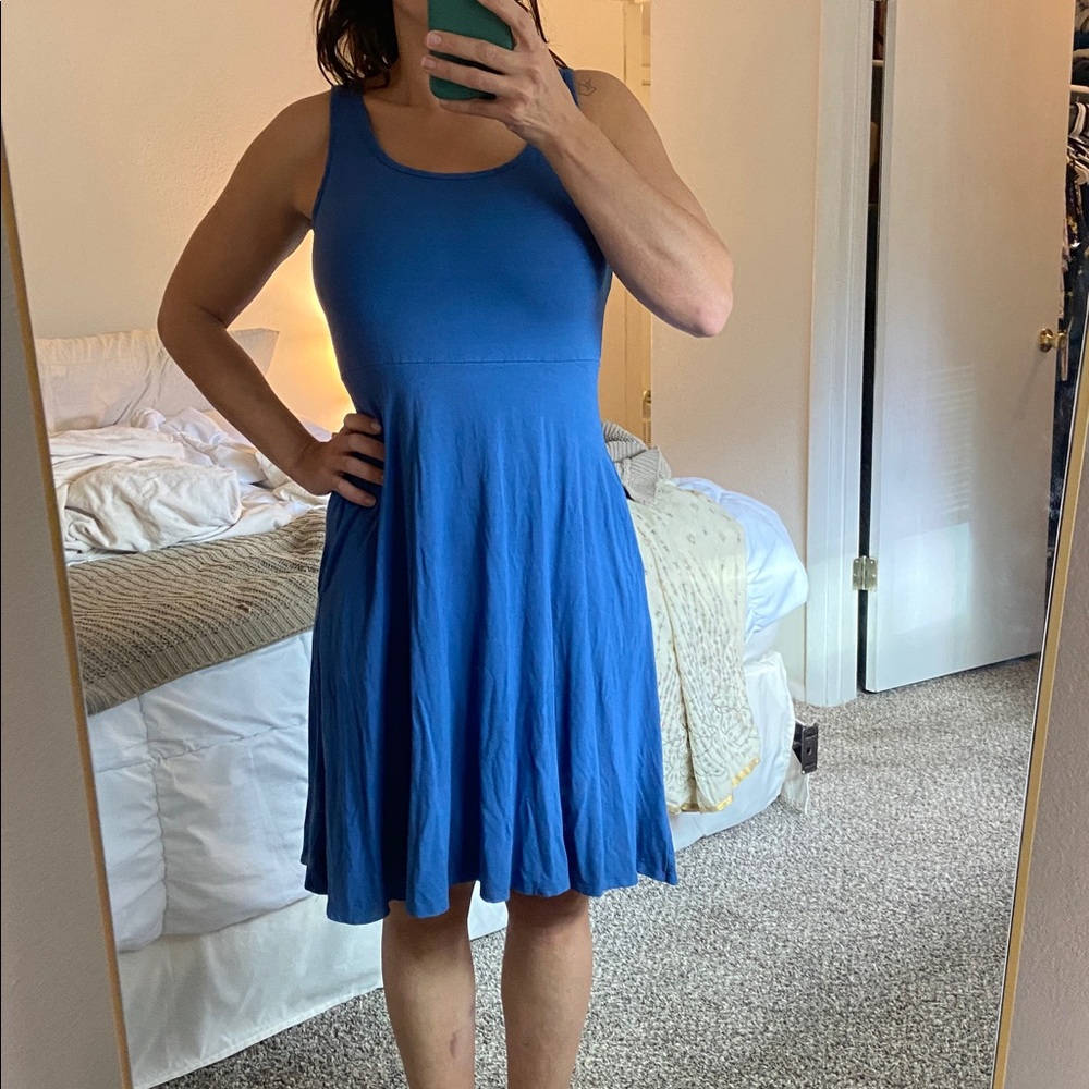 Blue Sleeveless Dress